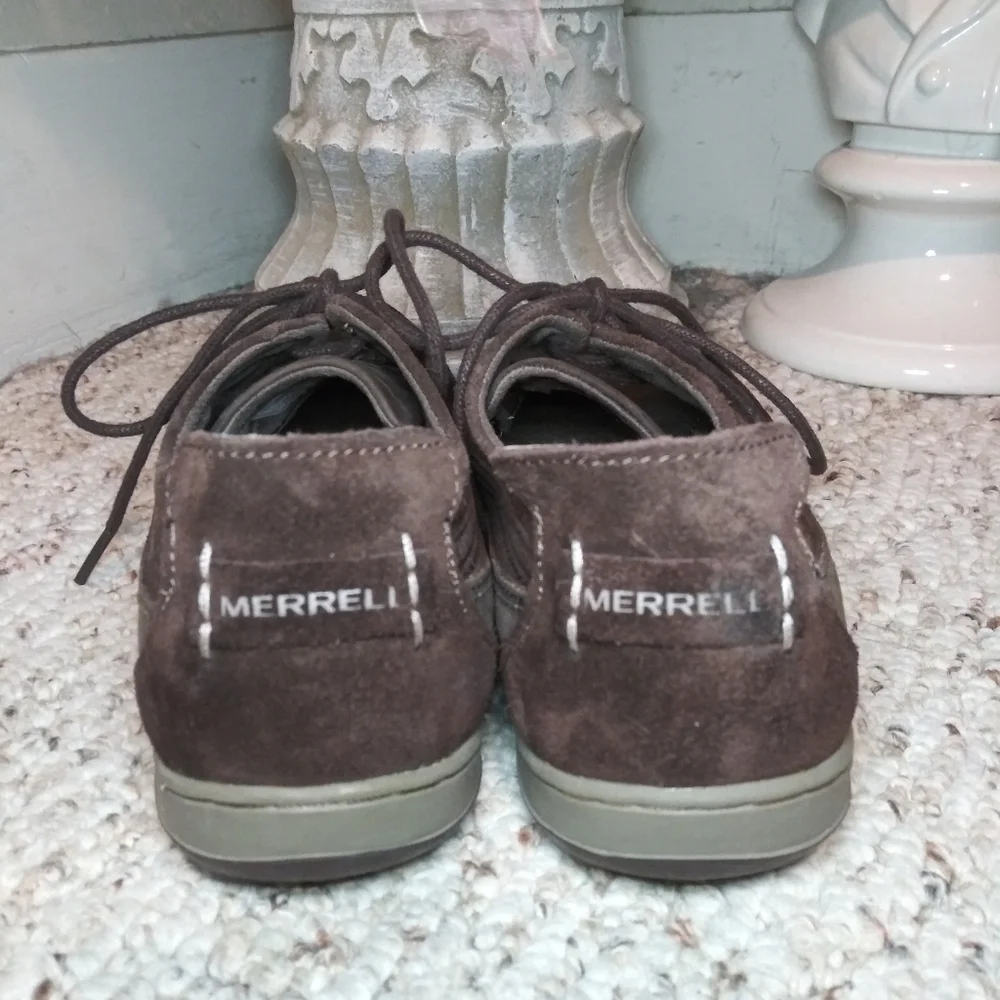 Merrell Ashland Tie Ladies Lace-Up Casual Shoe Style J42514 Color Is Coffee - Picture 6 of 13